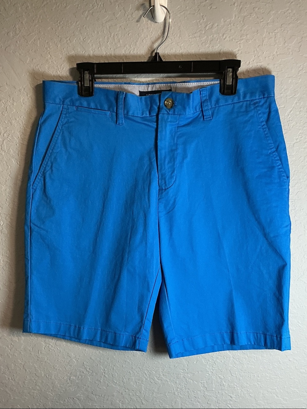 Tommy Hilfiger Cobalt Blue Flat-Front Men’s Shorts